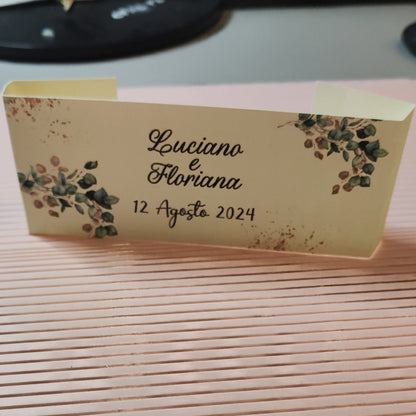 150 pz Cartoncino Scatola Personalizzata con Chiusura