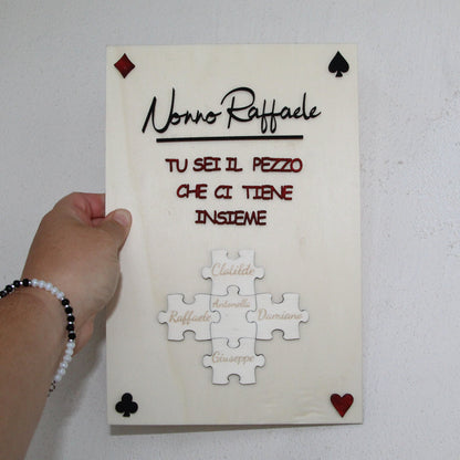 Cornice personalizzata puzzle