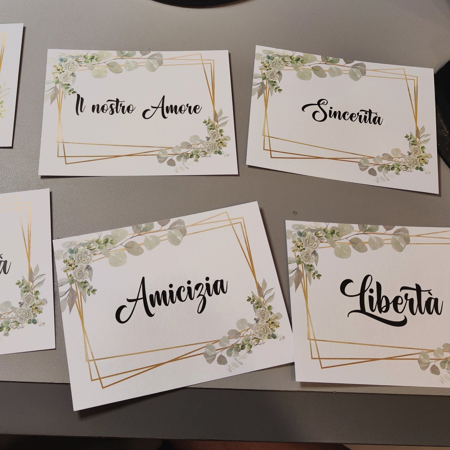 Set 13 pz tableau + 13 pz segnatavoli cavaliere per matrimonio personalizzati